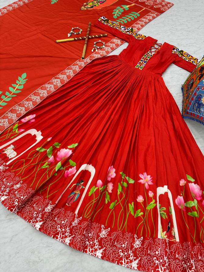 PC N22 Cotton Navaratri Special Gown Wholesale Market In Surat 